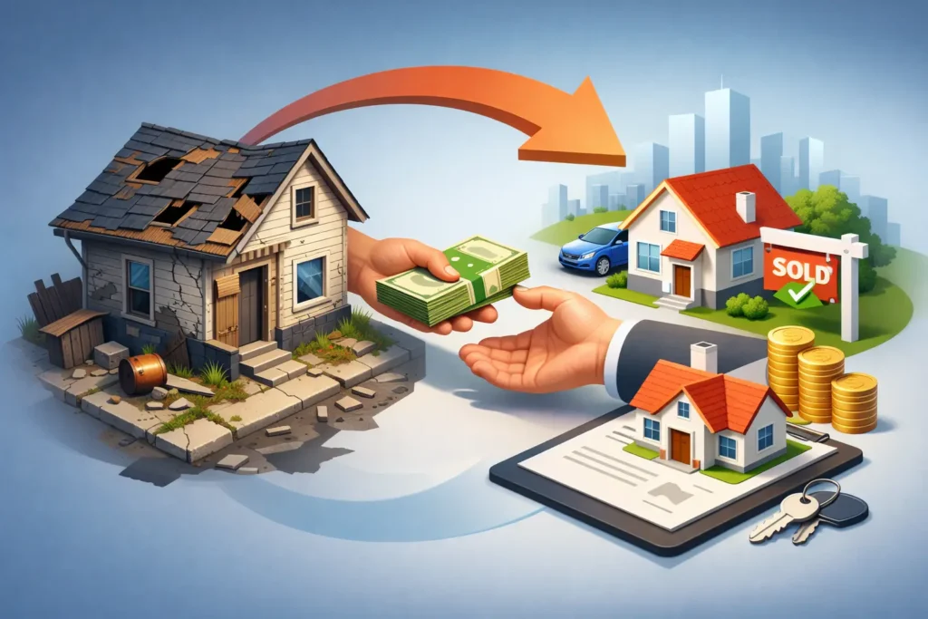 Sell Damaged House Fast Without Paying for Repairs